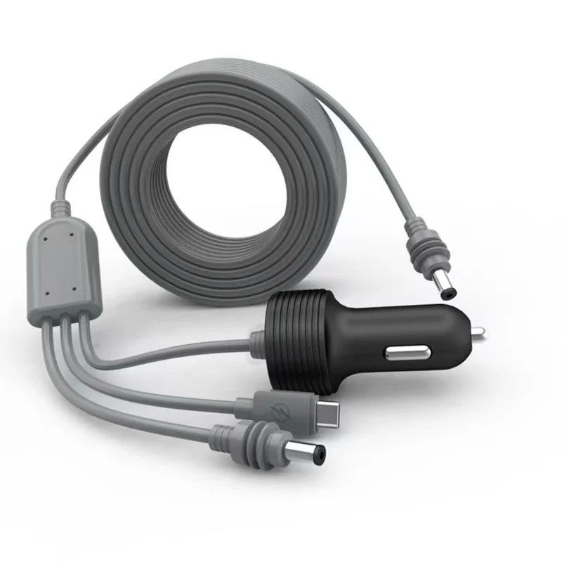 Bluejw كابل طاقة ستارلينك ميني: شاحن سيارة USB-C PD 3 في 1 - محول DC نحاسي نقي مقاوم للماء (3م/5م) لشحن السيارات - Image 1